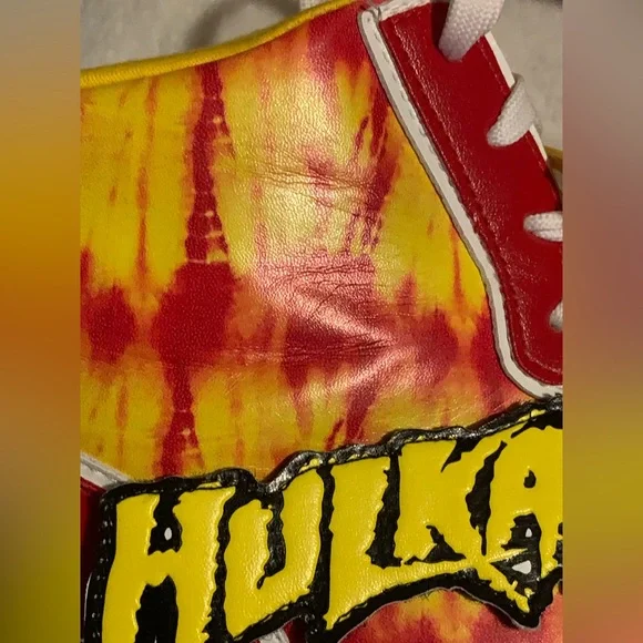 Hulk Hogan HULKAMANIA Red & Yellow WWE Size 13 Shoes - Picture 11 of 16